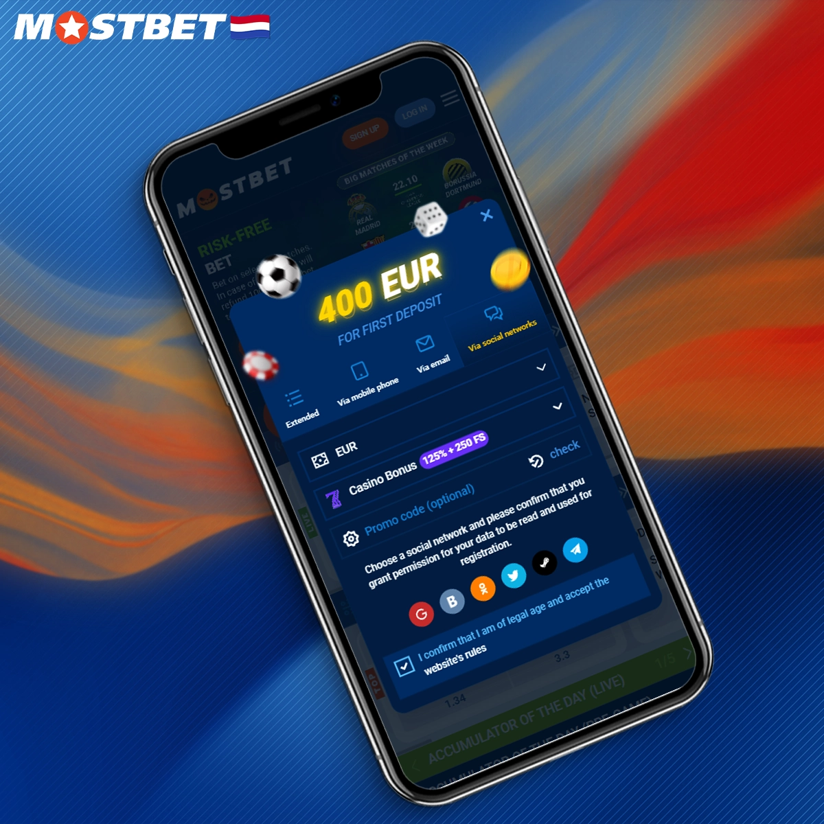 Een gids voor registratie op Mostbet via je mobiele telefoon.