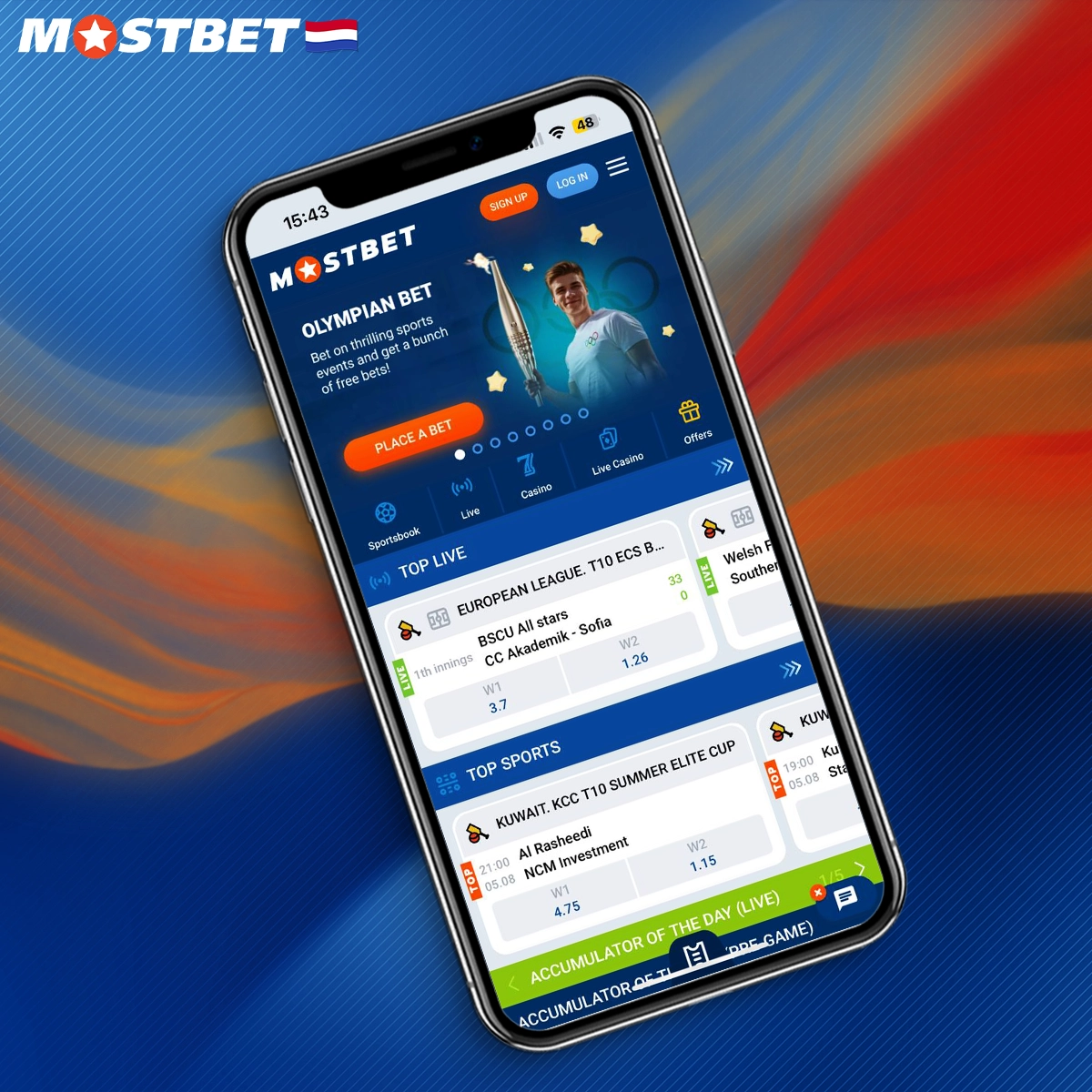 Voordelen van de mobiele versie van Mostbet.