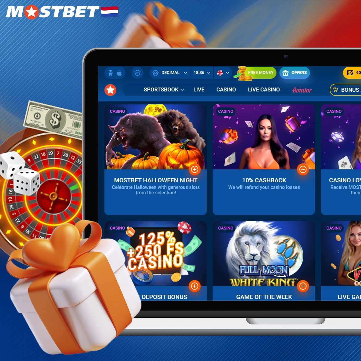 Informatie over casinobonussen bij Mostbet