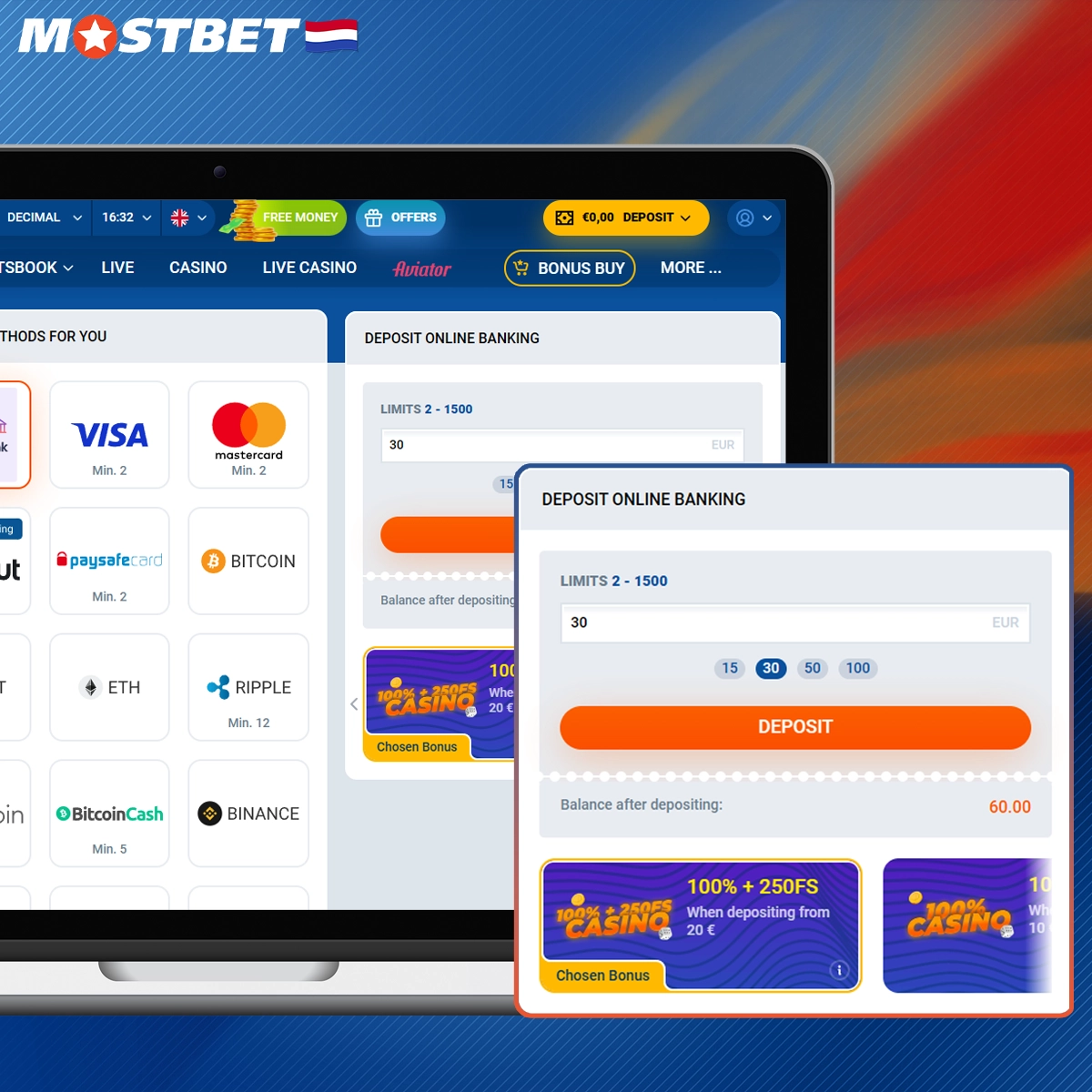 Het opnemen van je gewonnen bedrag via het platform is een fluitje van een cent. Hier volgt een stap-voor-stap uitleg over hoe je geld kunt opnemen bij Mostbet.