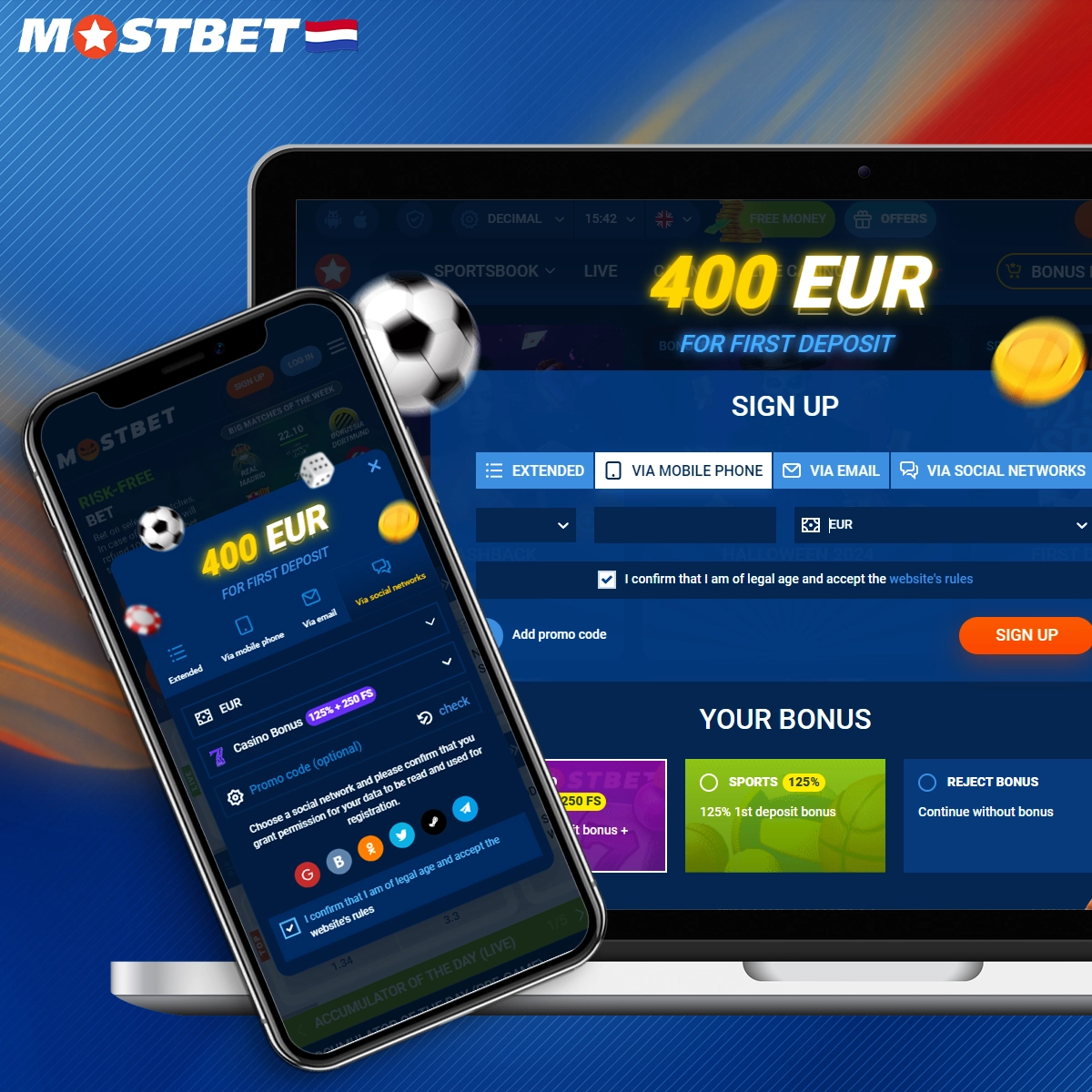 Een overzicht van het registratieproces bij Mostbet.
