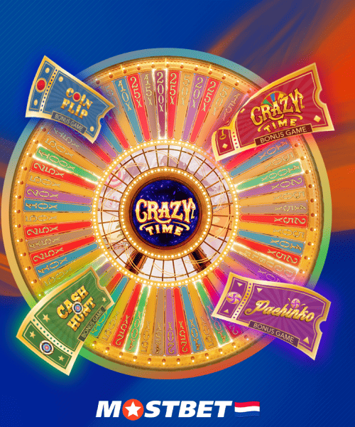 Bonusrondes in Crazy Time op Mostbet