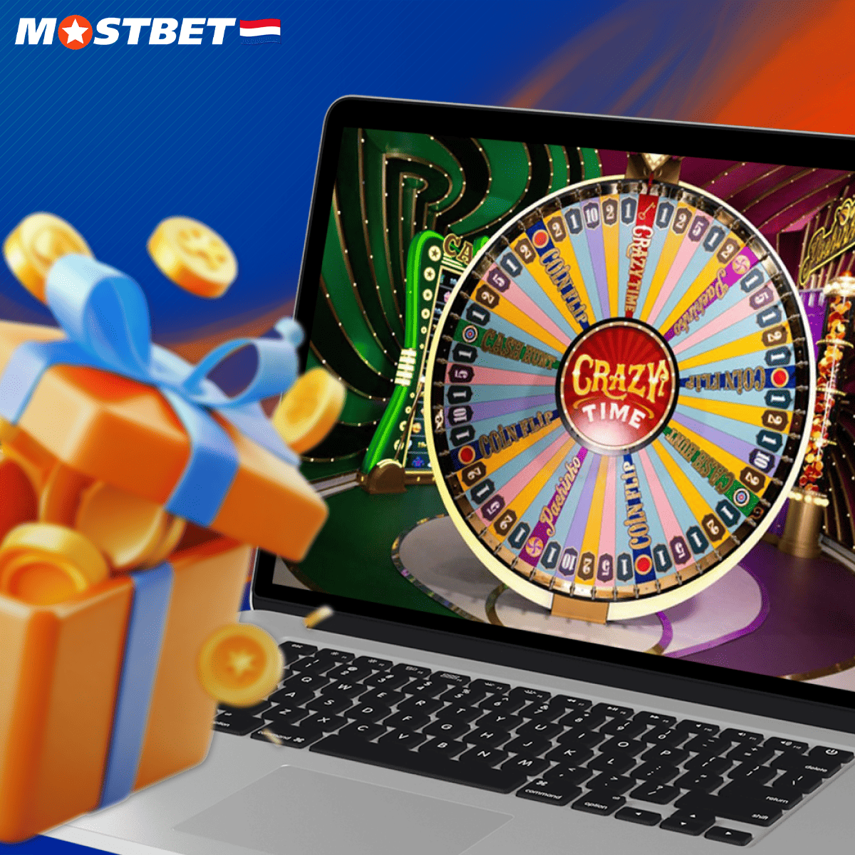 Informatie over het Crazy Time spel op Mostbet in Nederland.